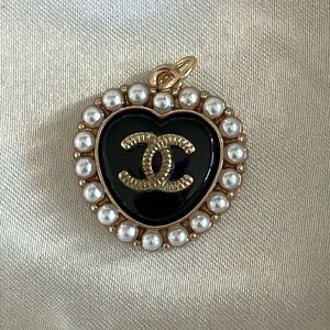 Chanel Heart Shaped Button